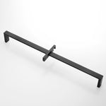High Quality Square Solid Brass Matte Black Sliding Bar Shower Set Wall Mounted Adjustable Slide Bar with Shower Minimalism