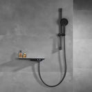 Adjustable 3 Function Black Shower Riser Slide Bar Wall Mount Shower Sliding Bar